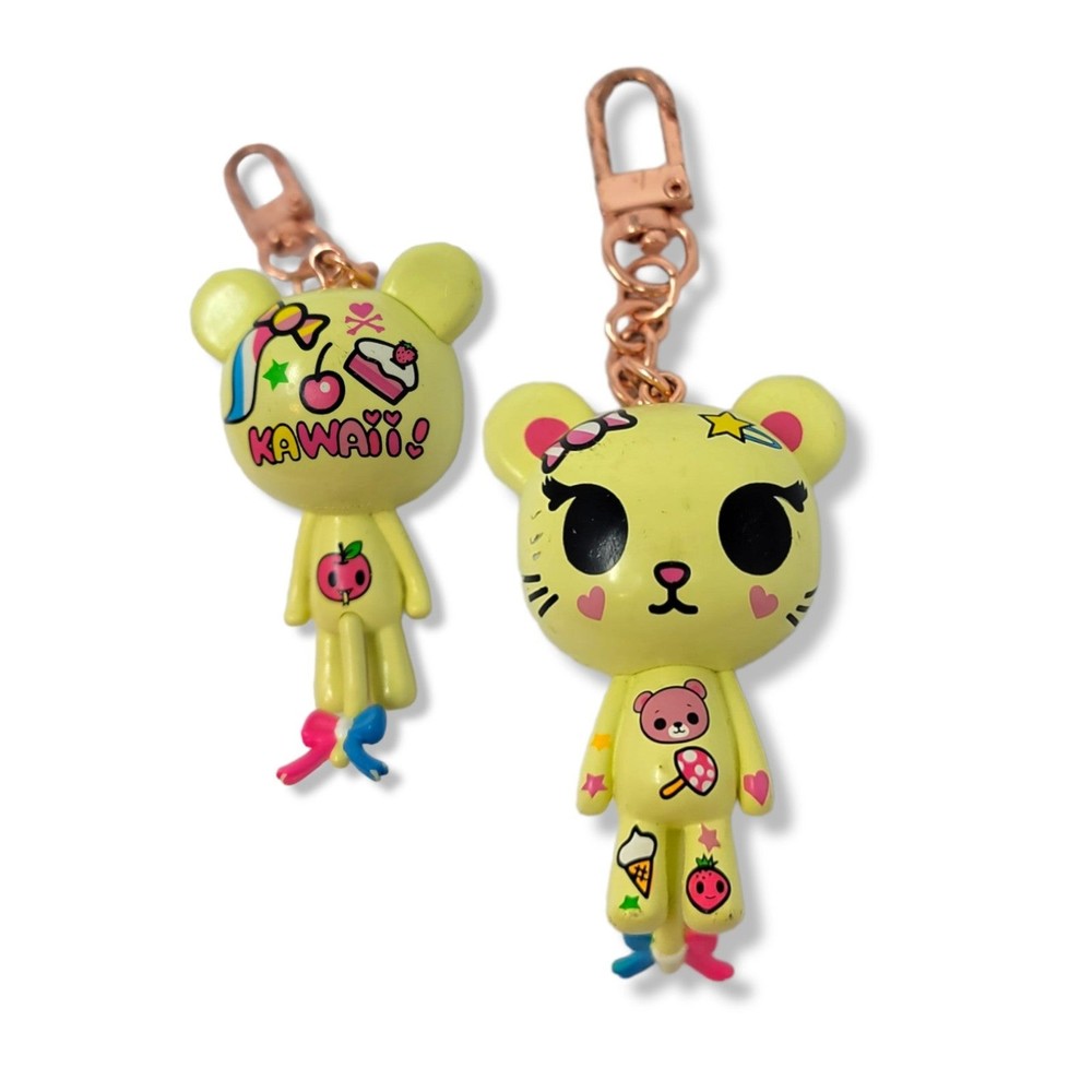 Tokidoki palette metropolis bear kawaii keychain
